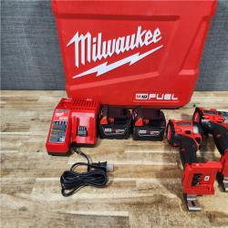 HOUSTON LOCATION - AS - IS Milwaukee FUEL 18V Lithium-Ion Brushless Cordless Hammer Drill and Impact Driver Combo Kit
