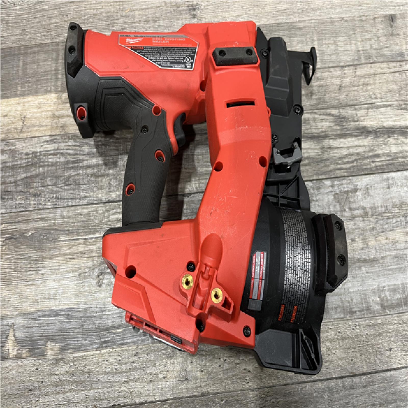 AS-IS Milwaukee FUEL 18-Volt Lithium-Ion Brushless Cordless Coil Roofing Nailer (Tool Only)