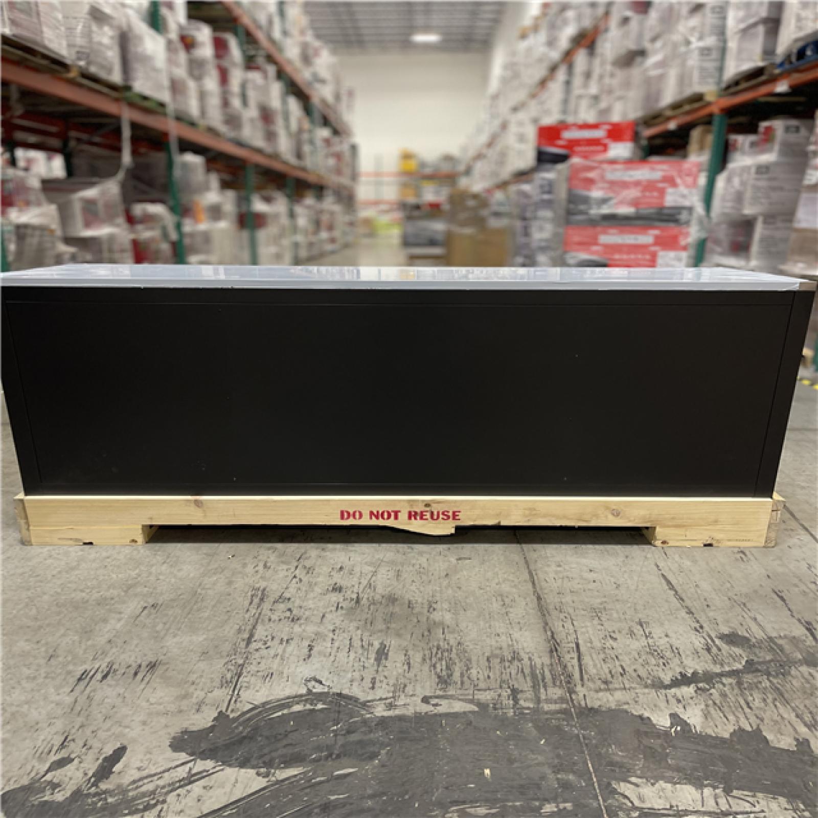 DALLAS LOCATION- AS-IS Husky 84 in. W x 24 in. D 9-Drawer Mobile Workbench with Stainless Steel Top in Matte Black