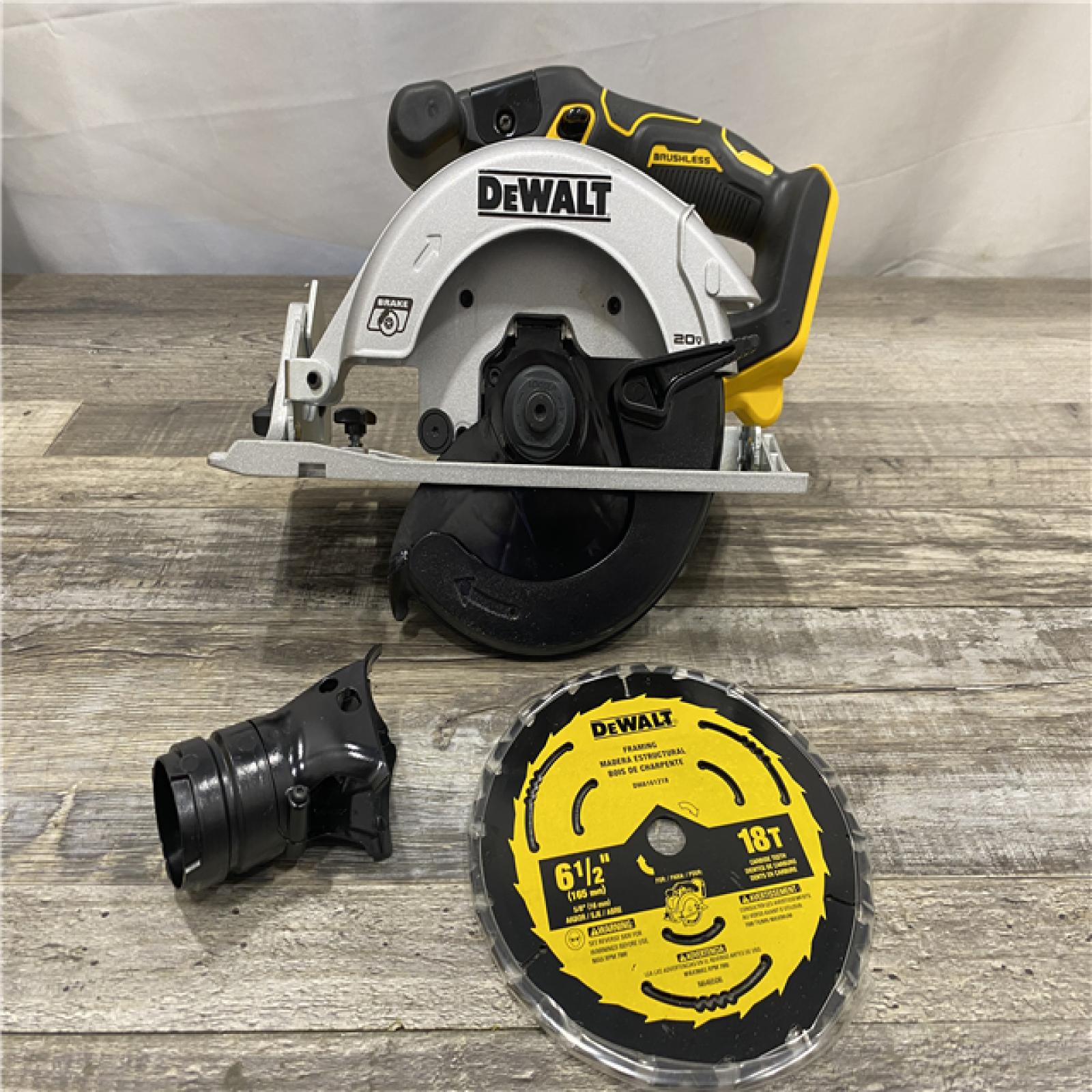 AS-IS DEWALT 20V MAX Cordless Brushless 6-1/2 in. Sidewinder Style Circular Saw (Tool Only)
