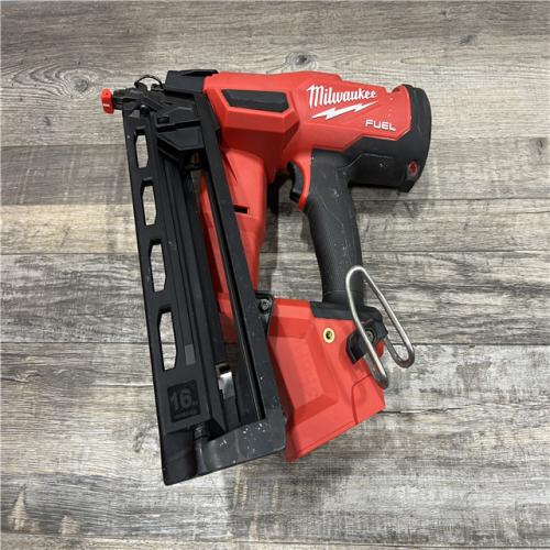 AS-IS Milwaukee FUEL 18-Volt Lithium-Ion Brushless Cordless Gen II 16-Gauge Angled Finish Nailer (Tool-Only)