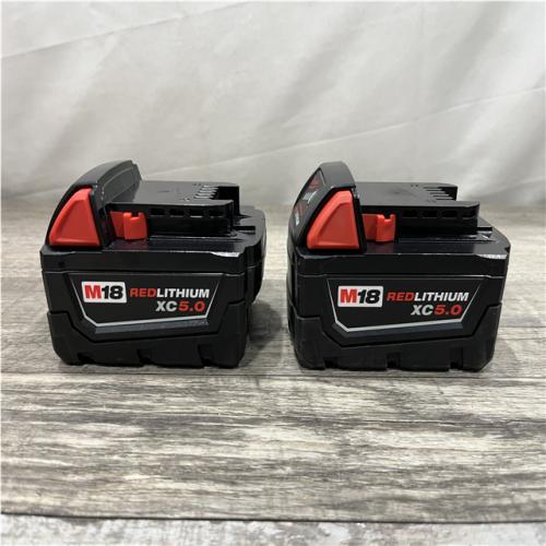 AS-IS Milwaukee 18-Volt Lithium-Ion XC Extended Capacity 5.0 Ah Battery Pack (2-Pack)