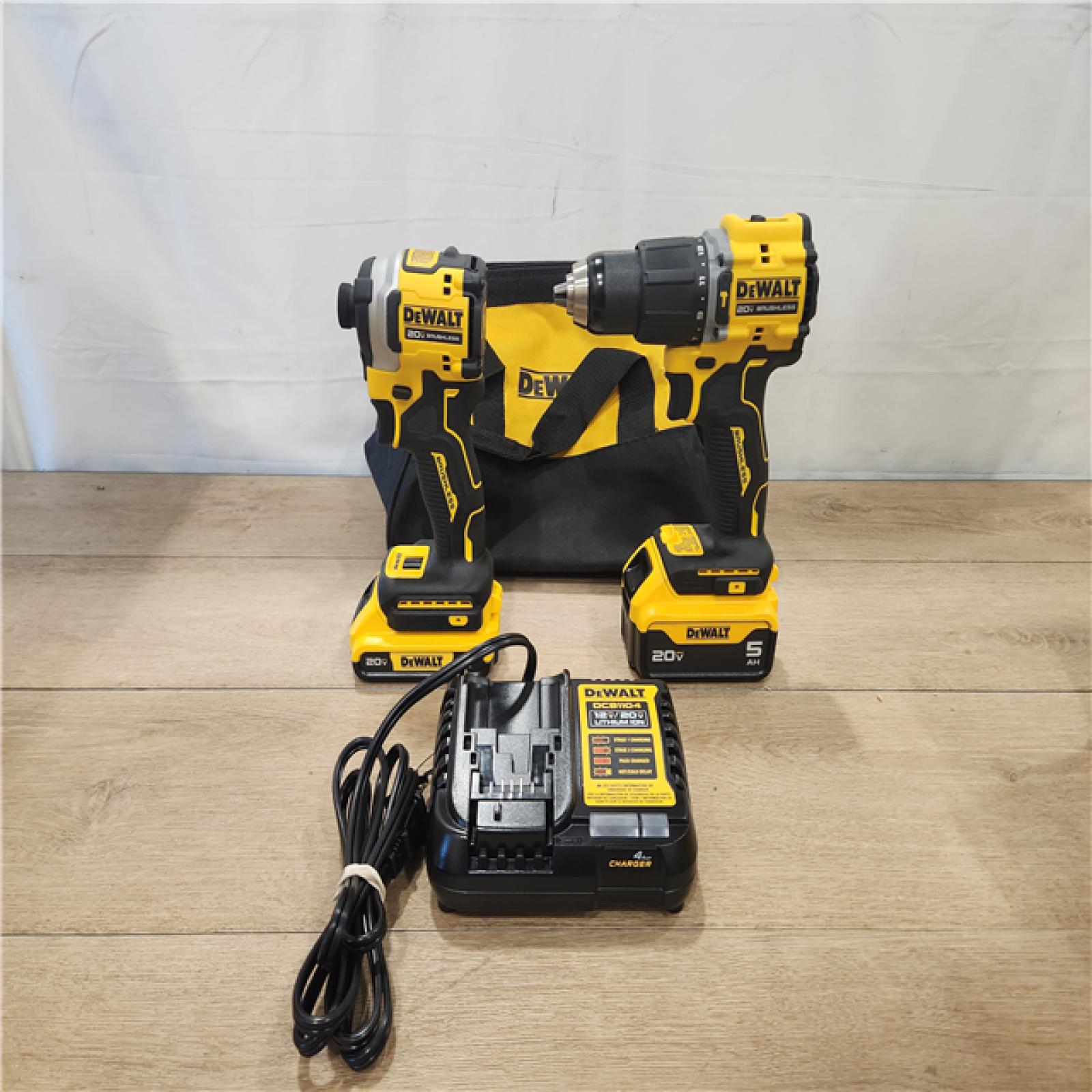 AS-IS- DeWalt 2-Tool Combo Kit W/ (2) BATTERY & CHARGER