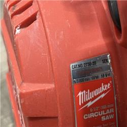 AS-IS Milwaukee FUEL 18V Lithium-Ion Brushless Cordless 6-1/2 in. Circular Saw (Tool-Only)
