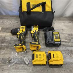 AS-IS DEWALT ATOMIC 20V MAX Lithium-Ion Cordless 2-Tool Combo Kit