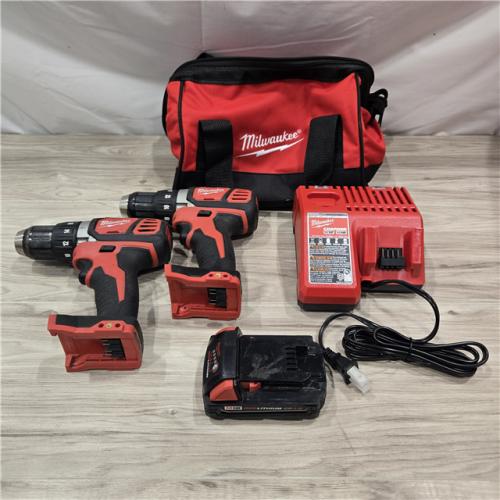 AS-IS Milwaukee 18V Cordless 2-Tool Drill/Driver and Impact Driver Kit