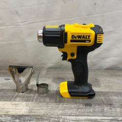 AS-IS DEWALT 20V MAX Cordless Compact Heat Gun with Flat and Hook Nozzle Attachments