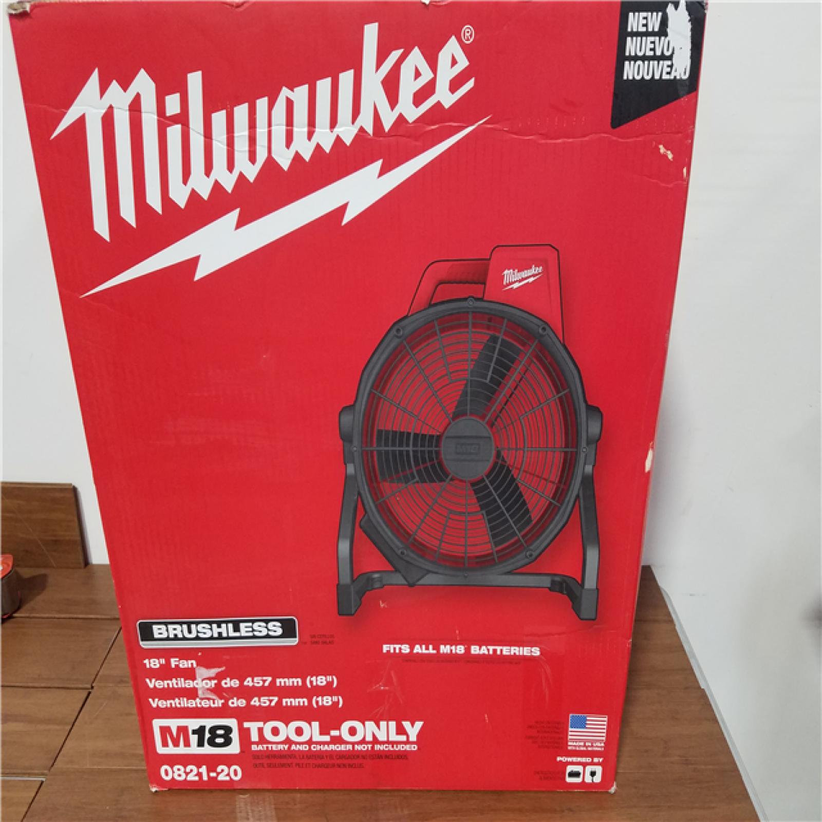 California NEW Milwaukee 18 Fan