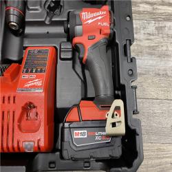 AS-IS Milwaukee FUEL 18V Lithium-Ion Brushless Cordless Hammer Drill and Impact Driver Combo Kit