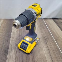 AS-IS DEWALT ATOMIC 20-Volt Lithium-Ion Cordless 1/2 in. Compact Hammer Drill with 3.0Ah Battery, Charger and Bag