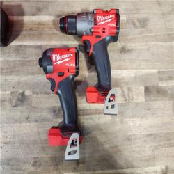 HOUSTON LOCATION - AS-IS (APPEARS LIKE NEW) MILWAUKEE M18 FUEL 18V Lithium-Ion Brushless Cordless Hammer Drill and Impact Driver Combo Kit (2-Tool) with 2 Batteries