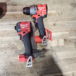 HOUSTON LOCATION - AS-IS Milwaukee FUEL 18V Lithium-Ion Brushless Cordless Hammer Drill and Impact Driver Combo Kit