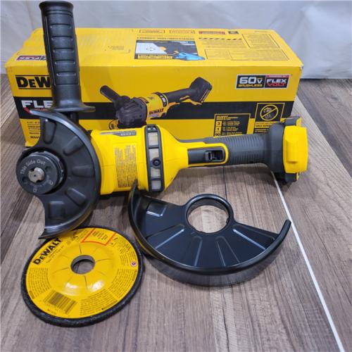 GOOD DEWALT 60V MAX Cordless Brushless 4.5 in. to 6 in. Small Angle Grinder with Kickback Brake (Tool Only)