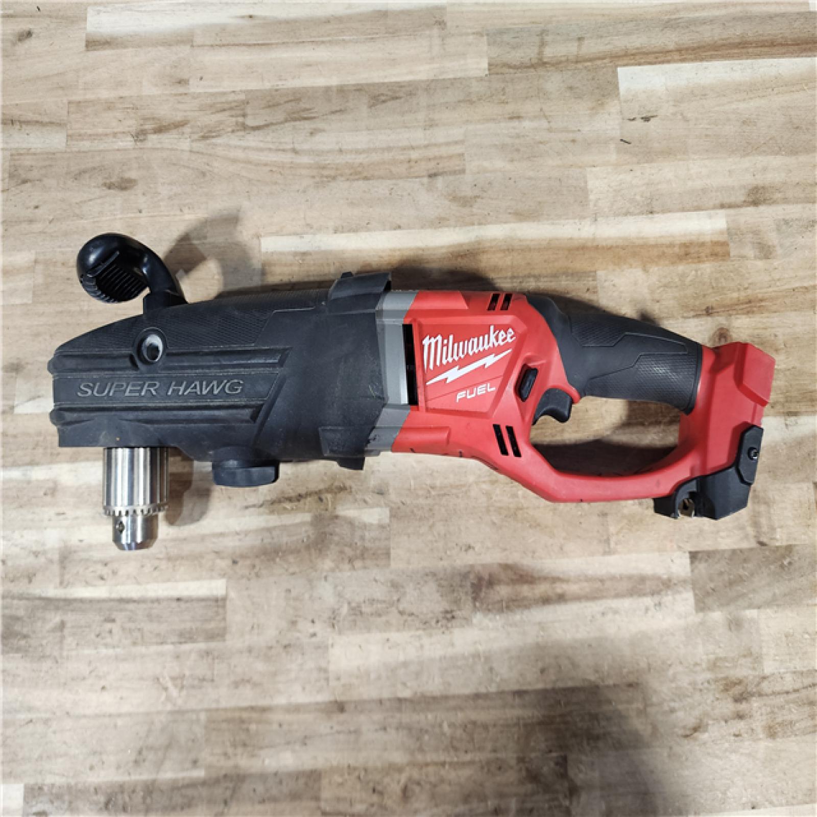 HOUSTON LOCATION - AS-IS Milwaukee M18 FUEL 18-Volt Lithium-Ion Brushless Cordless Super Hawg 1/2 in. Right Angle Drill (Tool-Only)