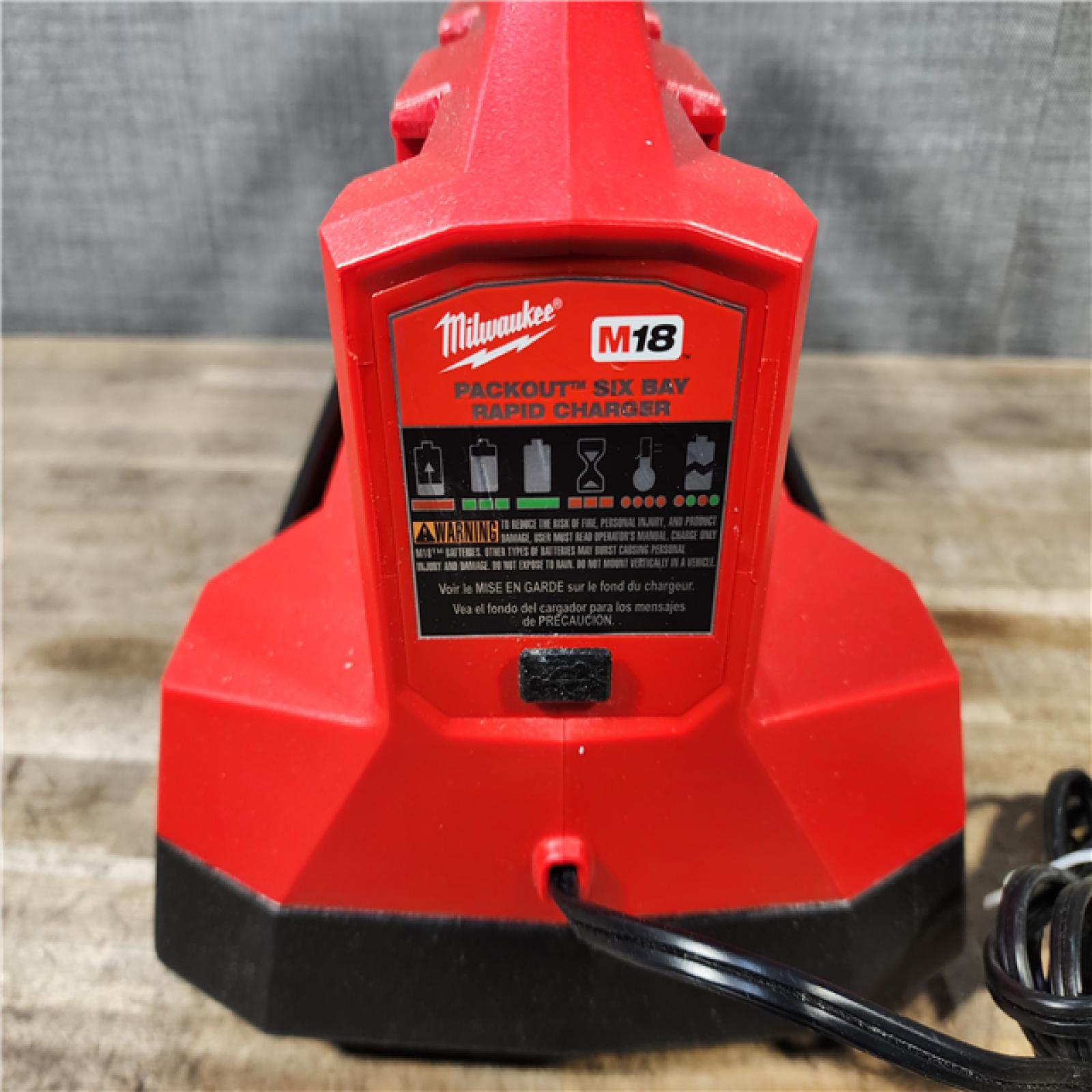 HOUSTON LOCATION - AS-IS Milwaukee M18 Packout Six Bay Rapid Charger (Tool-Only)