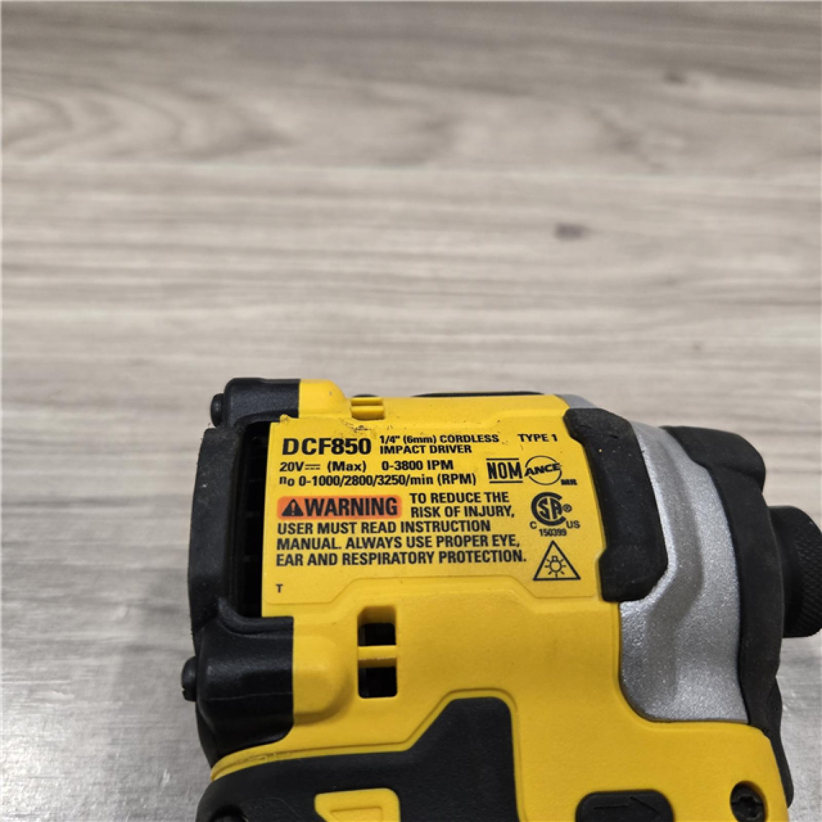 AS-IS DeWalt DCF850B 20V Cordless Compact 1/4 Impact Driver (Tool Only)