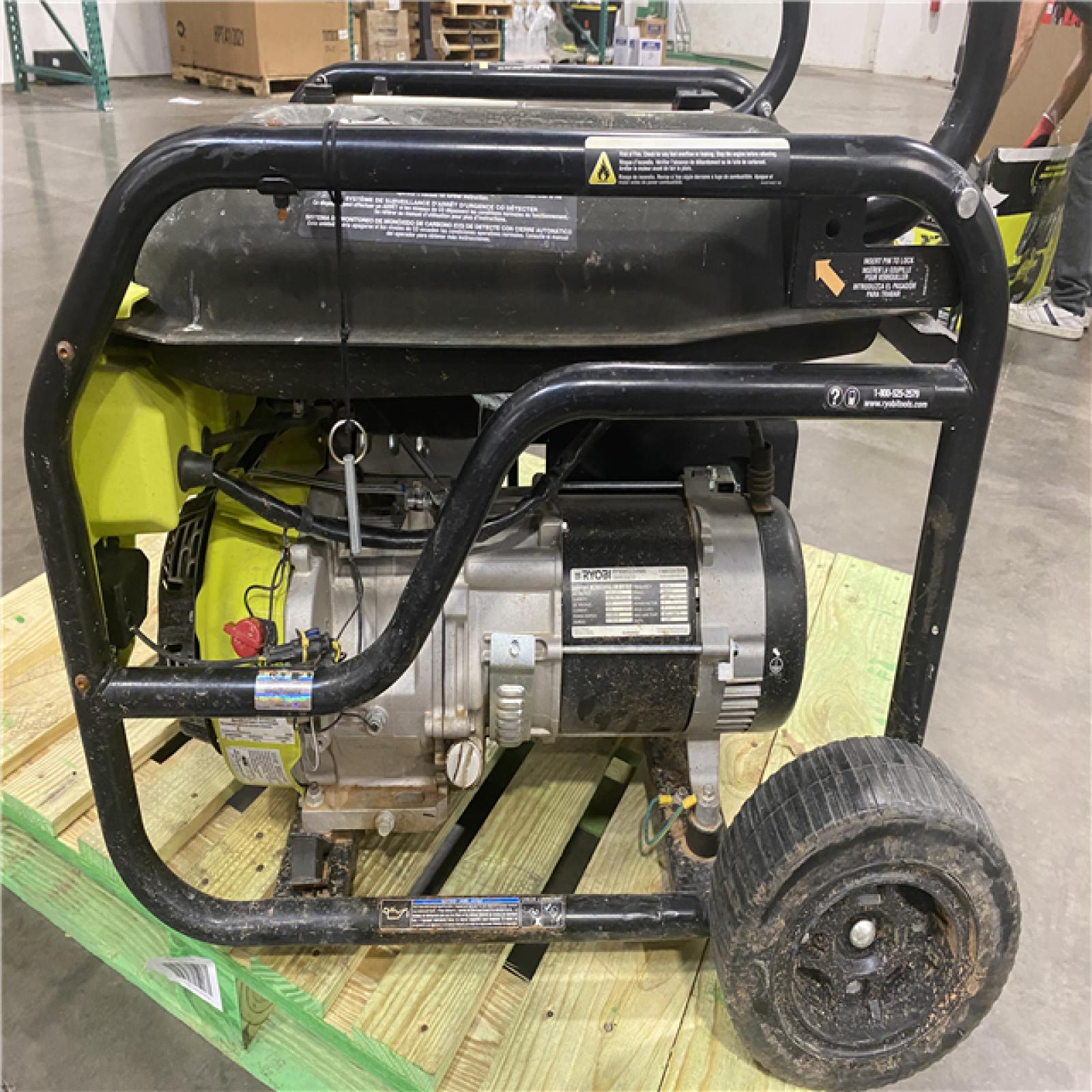 Dallas Location - As-Is RYOBI 6800-Watt Gasoline Powered Portable Generator