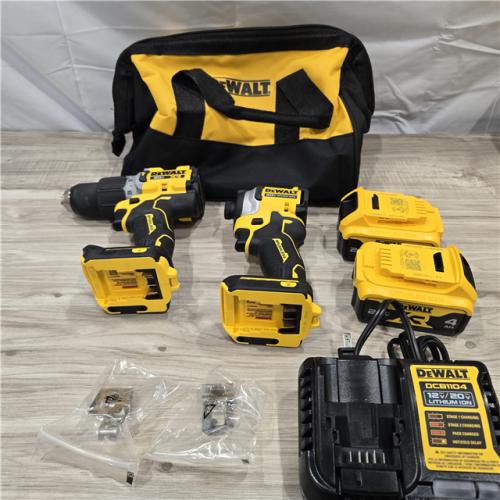 LIKE NEW! -DEWALT 20V MAX XR Hammer Drill and ATOMIC Impact Driver 2-Tool Cordless Combo Kit