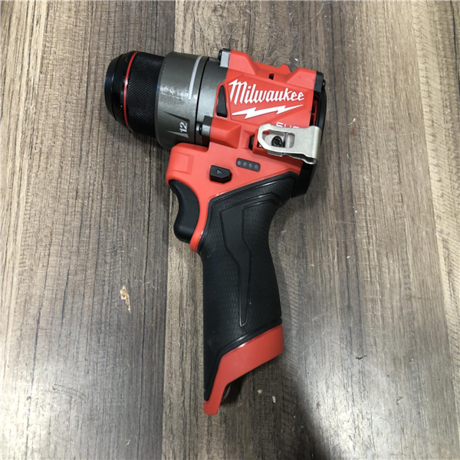 AS-IS Milwaukee M12 FUEL 12V Lithium-Ion Brushless Cordless 1/2 in. Drill Driver (Tool-Only)