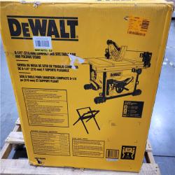 California AS-IS DEWALT 8-1/4 (210mm) COMPACT JOB SITE TABLE SAW AND FOLDING STAND