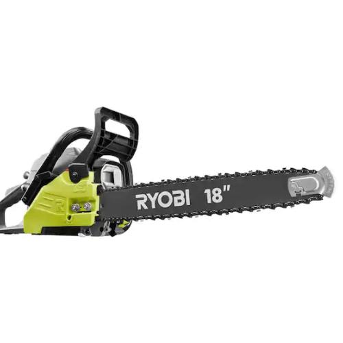NEW! - RYOBI 18 in. 38cc 2-Cycle Gas Chainsaw with Heavy-Duty Case