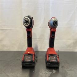 AS-IS- Milwaukee M18 18V Lithium-Ion Brushless Cordless Compact Drill/Impact Combo Kit (2-Tool) W/(2) 2.0 Ah Batteries  Charger & Bag