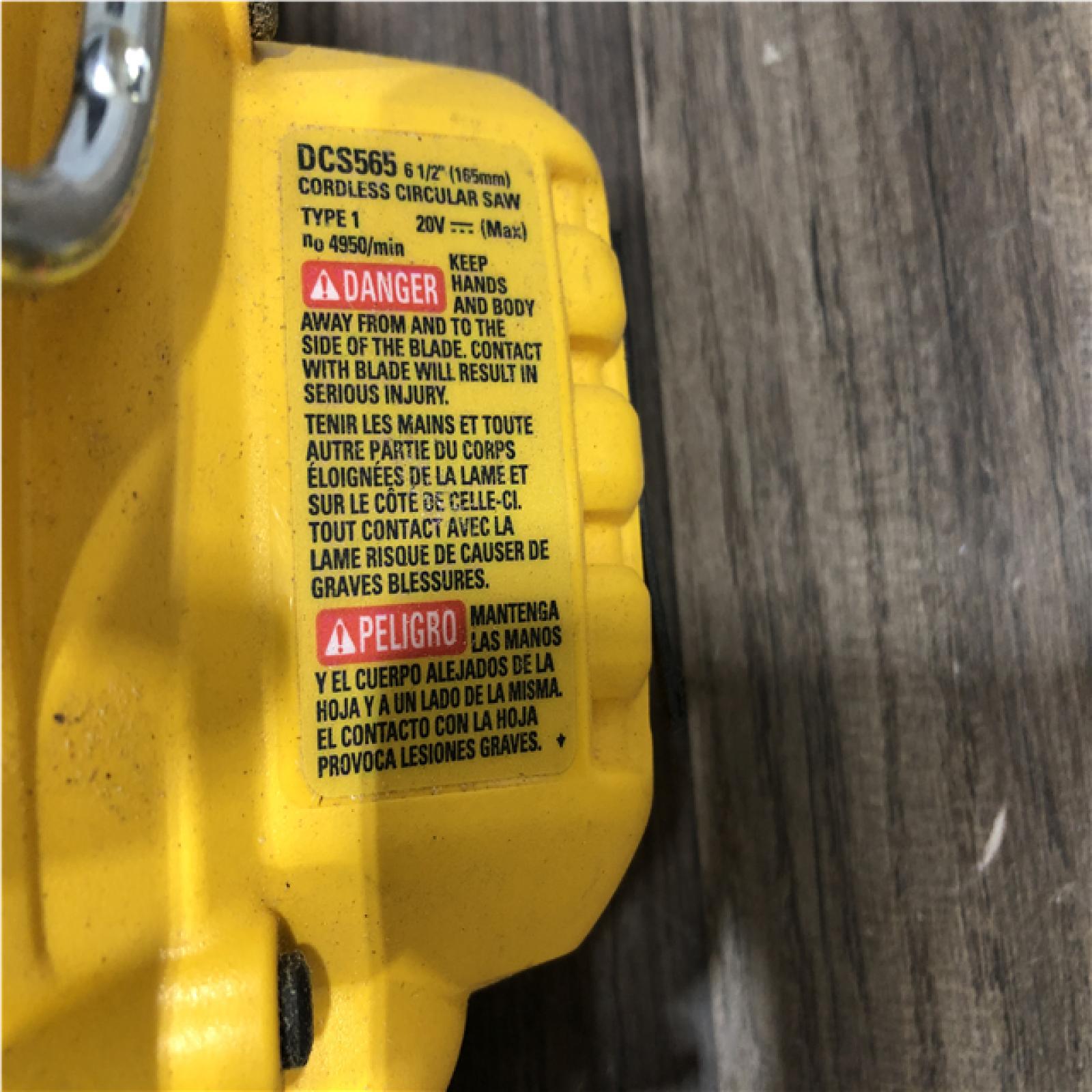 AS-IS DEWALT 20V MAX Cordless Brushless 6-1/2 in. Sidewinder Style Circular Saw (Tool Only)