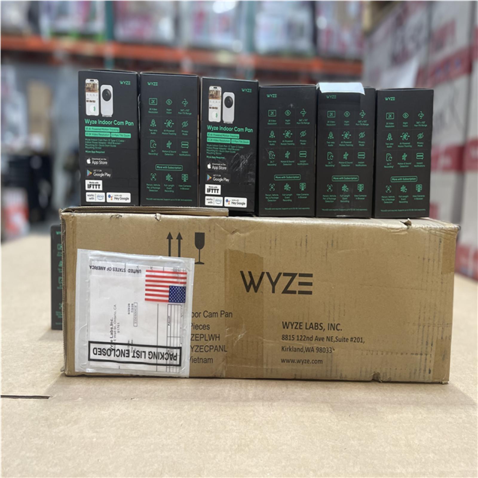 DALLAS LOCATION- NEW! WYZE  Indoor 2K Resolution Panoramic Camera (39 CASES)