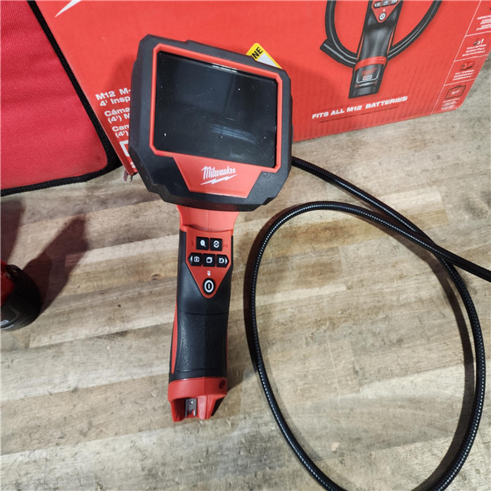 HOUSTON LOCATION - AS-IS MILWAUKEE M12 12V Lithium-Ion Cordless M-SPECTOR 360-Degree 4 Ft. Inspection Camera Kit