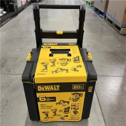 NEW -  DEWALT 20V Lithium-Ion Cordless 6-Tool Combo Kit with Rolling Toolbox