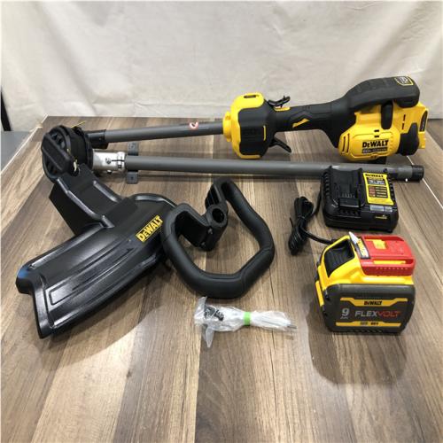 AS-IS  DEWALT FLEXVOLT 60V MAX 17 in. Cordless Battery Powered Attachment Capable Trimmer Kit