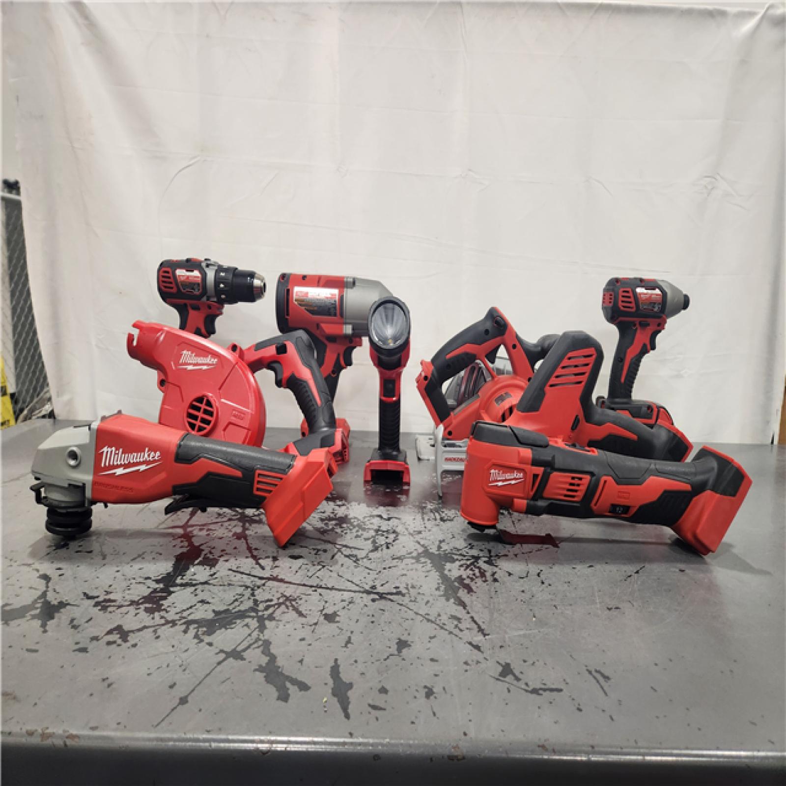 AS-IS- Milwaukee 18-Volt Lithium-Ion Cordless (9-Tool) Combo Kit