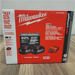 LIKE NEW! Milwaukee M18 18-Volt Lithium-Ion High Output Starter Kit with Two 6.0 Ah Battery and Charger
