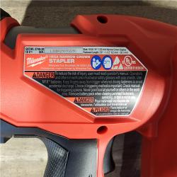 HOUSTON LOCATION - AS-IS (APPEARS LIKE NEW) MILWAUKEE FUEL 18-Volt Lithium-Ion Brushless Cordless 18-Gauge 1/4 in. Narrow Crown Stapler (Tool-Only)