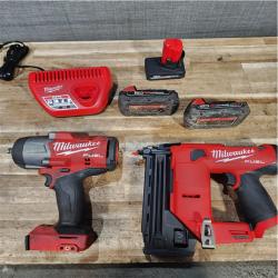 Houston Location Milwaukee Impact and Nail Gun and Batteries QTY/3 with Charger