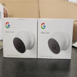 Phoenix AS-IS Google Nest Indoor/Outdoor Wireless Smart Security Camera (Battery) 2-Pack