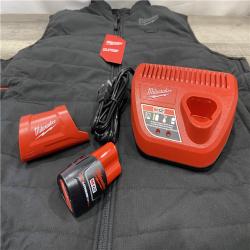 AS-IS Milwaukee Men's Large 12-Volt Lithium-Ion Cordless Axis Black Heated Vest Kit