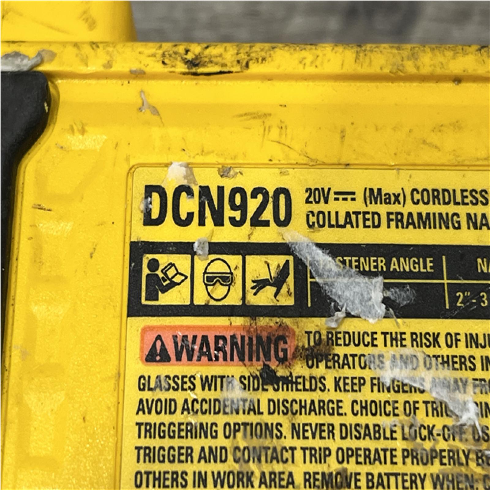 AS-IS DEWALT 20-Volt 21° Cordless Framing Nailer (Tool-Only)