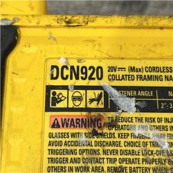 AS-IS DEWALT 20-Volt 21° Cordless Framing Nailer (Tool-Only)