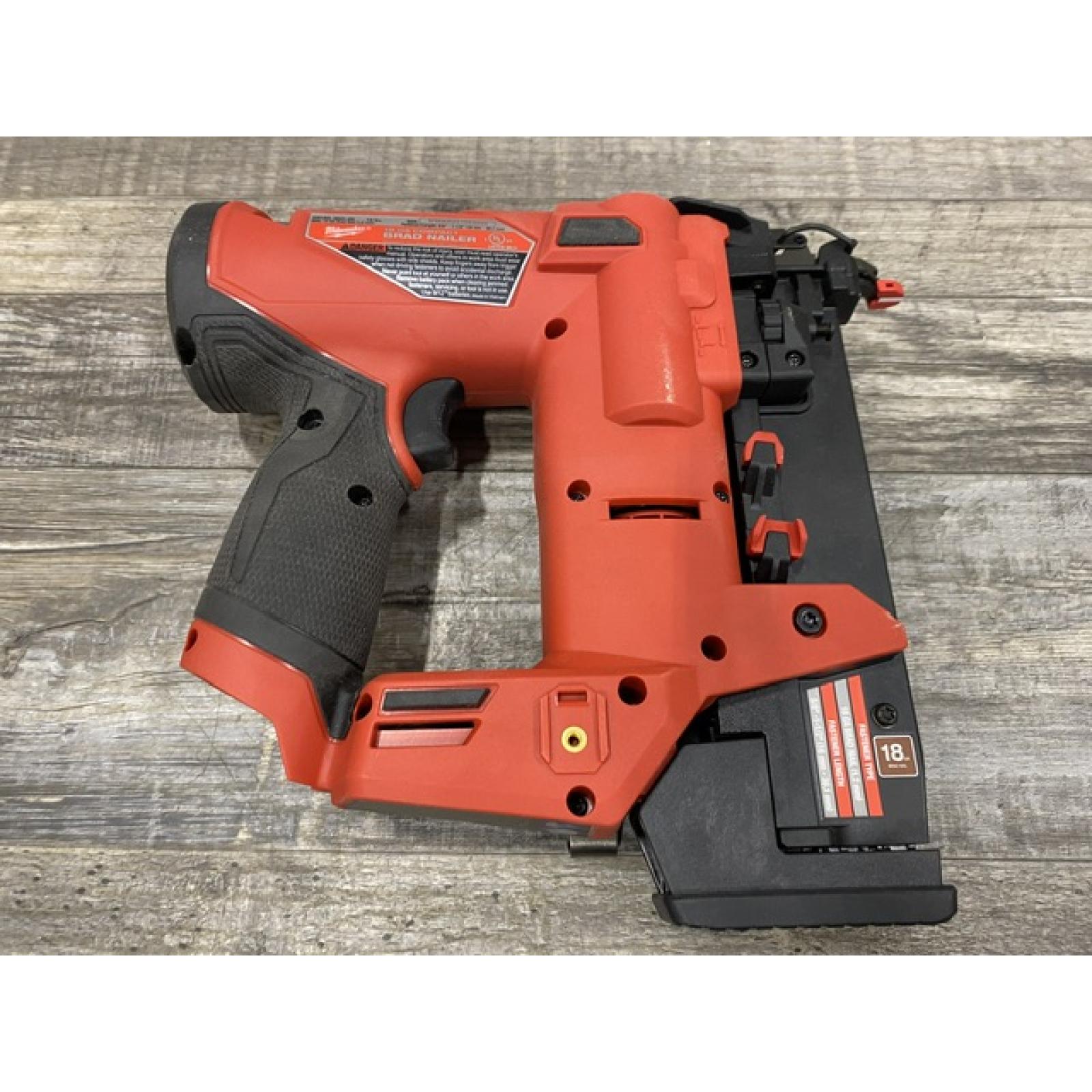 AS-IS Milwaukee FUEL 12-Volt Lithium-Ion Brushless Cordless 18-Gauge 1-1/2 in. Compact Brad Nailer (Tool Only)
