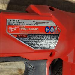 HOUSTON LOCATION - AS-IS Milwaukee 2839-20 M18 FUEL 15 Ga. 18 Volt Brushless Angled Finish Nailer (TOOL ONLY)