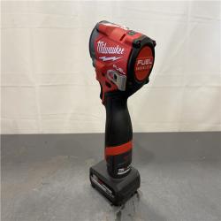 AS-IS - Milwaukee M12 FUEL 12V Li-Ion Brushless Cordless Stubby 3/8 in. Impact Wrench Kit
