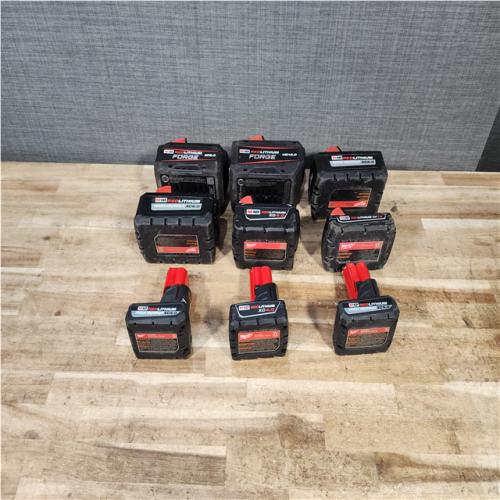 HOUSTON LOCATION - AS - IS MILWAUKEE BATTERY PACK QTY - 10