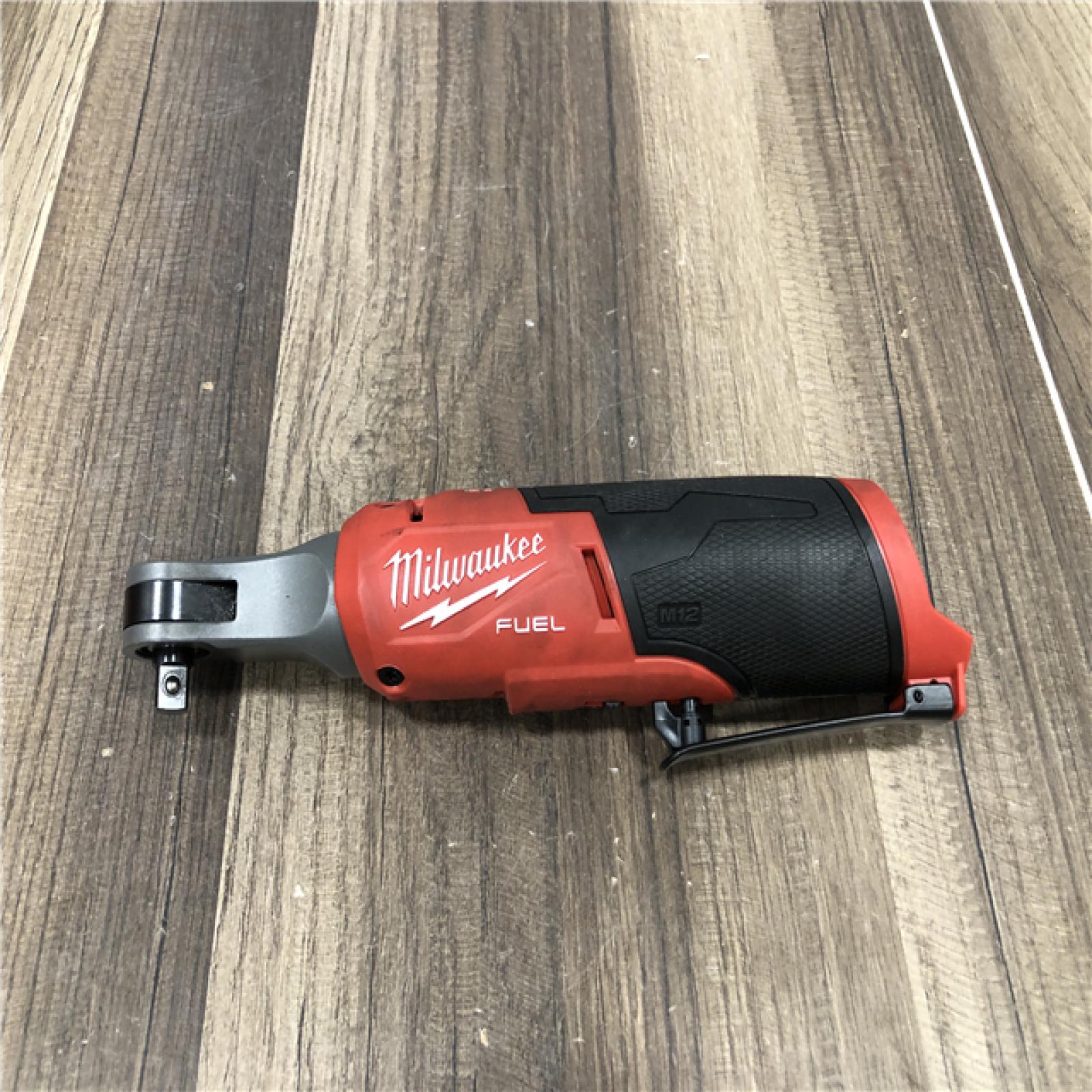 AS-IS Milwaukee FUEL 12-Volt Lithium-Ion Brushless Cordless High Speed 3/8 in. Ratchet (Tool-Only)