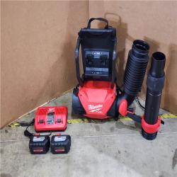 HOUSTON LOCATION - AS-IS Milwaukee FUEL 155 MPH 650 CFM 18V Brushless Cordless Dual Battery Backpack Blower Kit