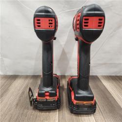 AS-IS- Milwaukee 18V Cordless Brushed 2-Tool Drill/Driver and Impact Driver Kit