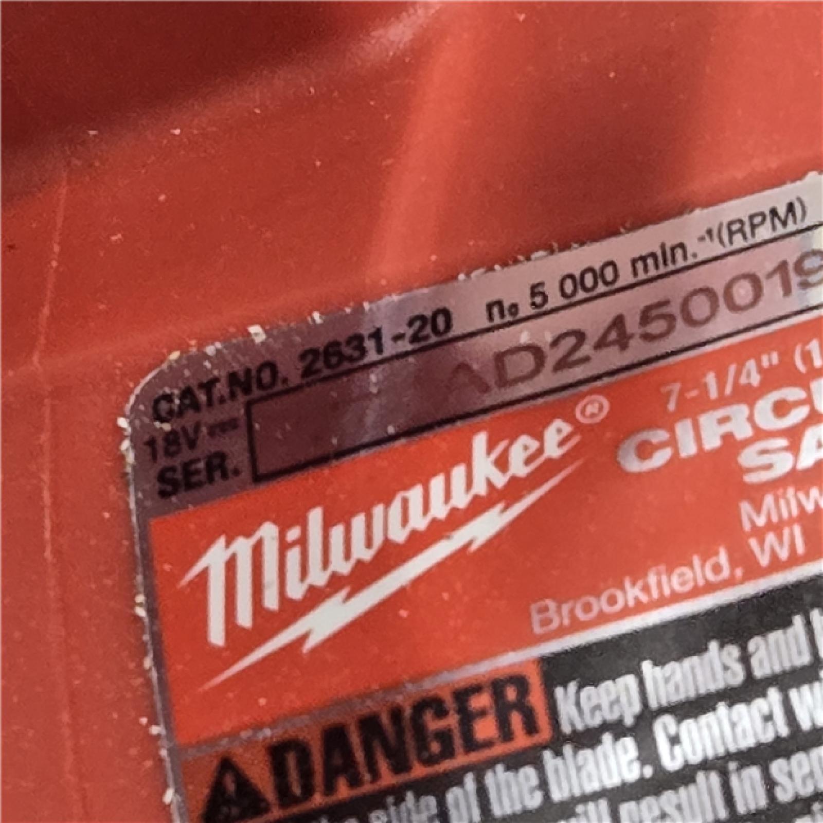 AS-IS Milwaukee 7-1/4 18V Circular Saw 2631-20 (Bare Tool)