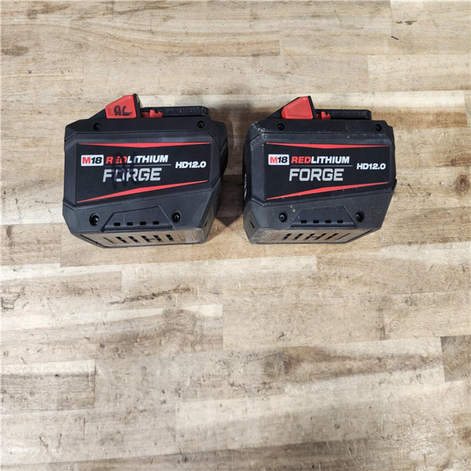 HOUSTON LOCATION - AS-IS MILWAUKEE FORGE BATTERY PACK QTY - 2