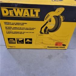 NEW! DEWALT 15 Amp Corded 12 in. Single Bevel Compound Miter Saw