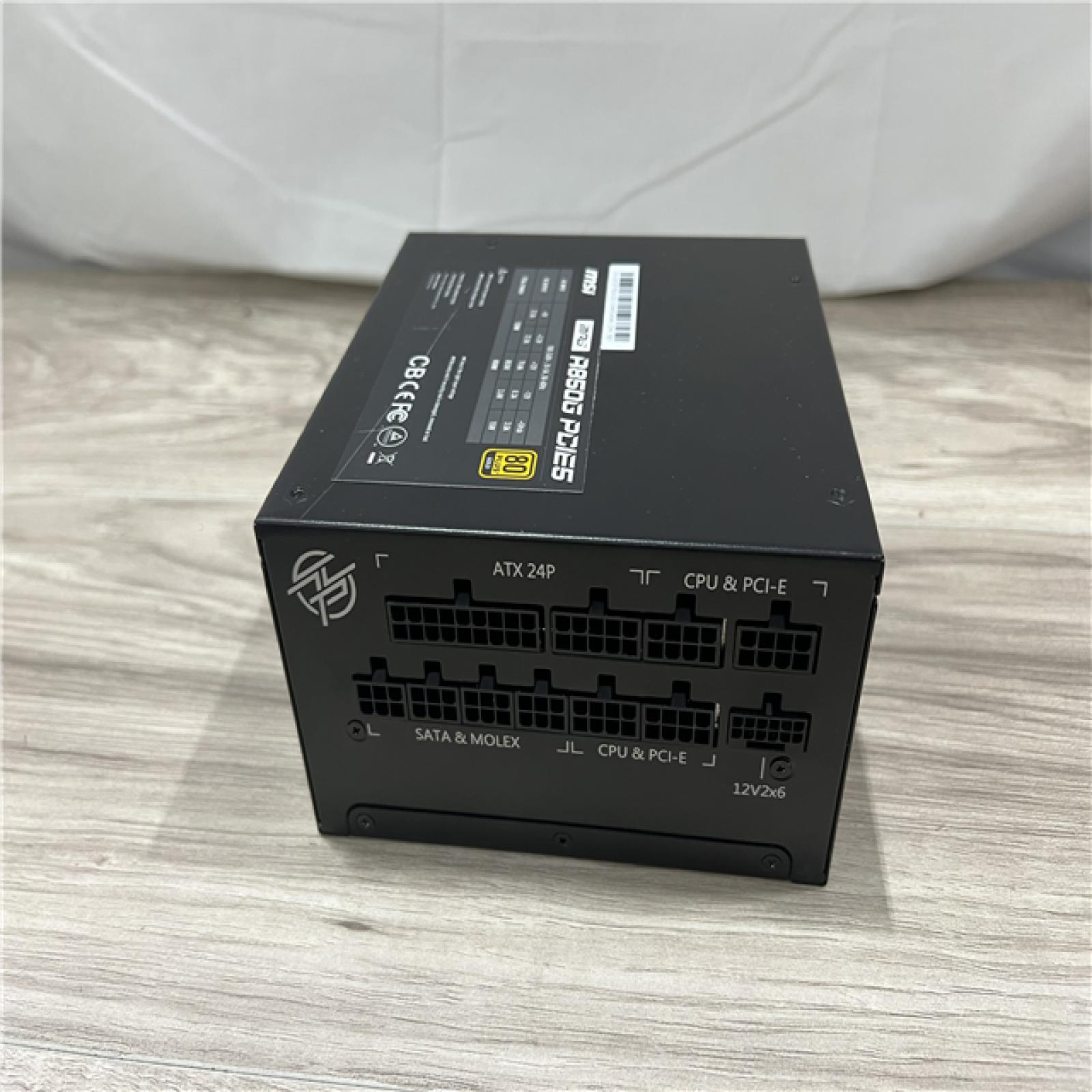 AS-IS MSI - MPG A850GS PCIE5 850W ATX 3.1 &PCIe 5.1 - Black